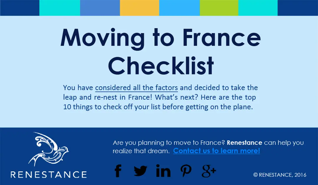 Moving to France Checklist