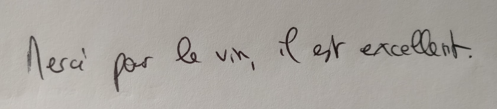 And this? That first letter is a capital M in French cursive! And check out the L and T.
