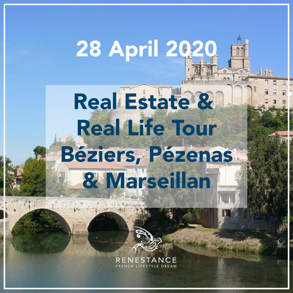 Real Estate & Real Life Tour Béziers, Pézenas and Marseillan Renestance