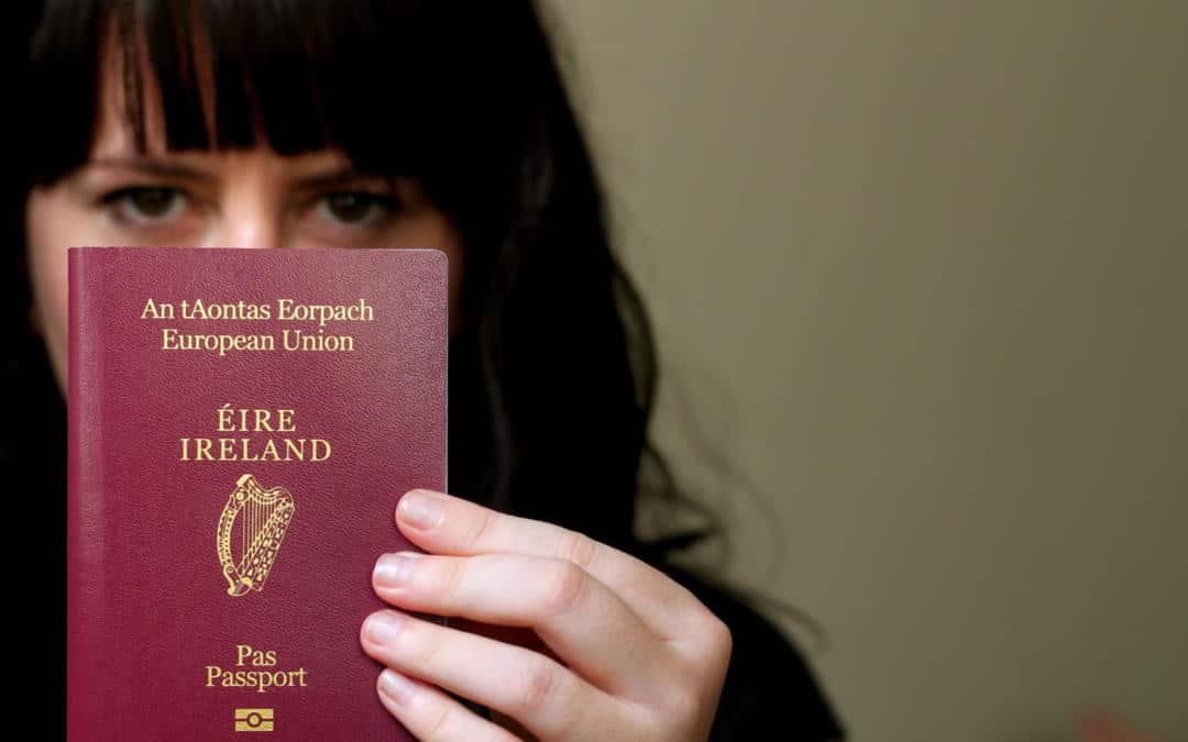 irish passport travelling to france