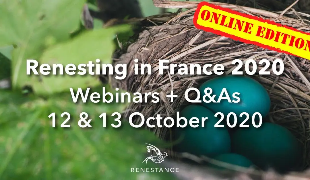 Renesting in France Webinars 2020: Topics and Speakers